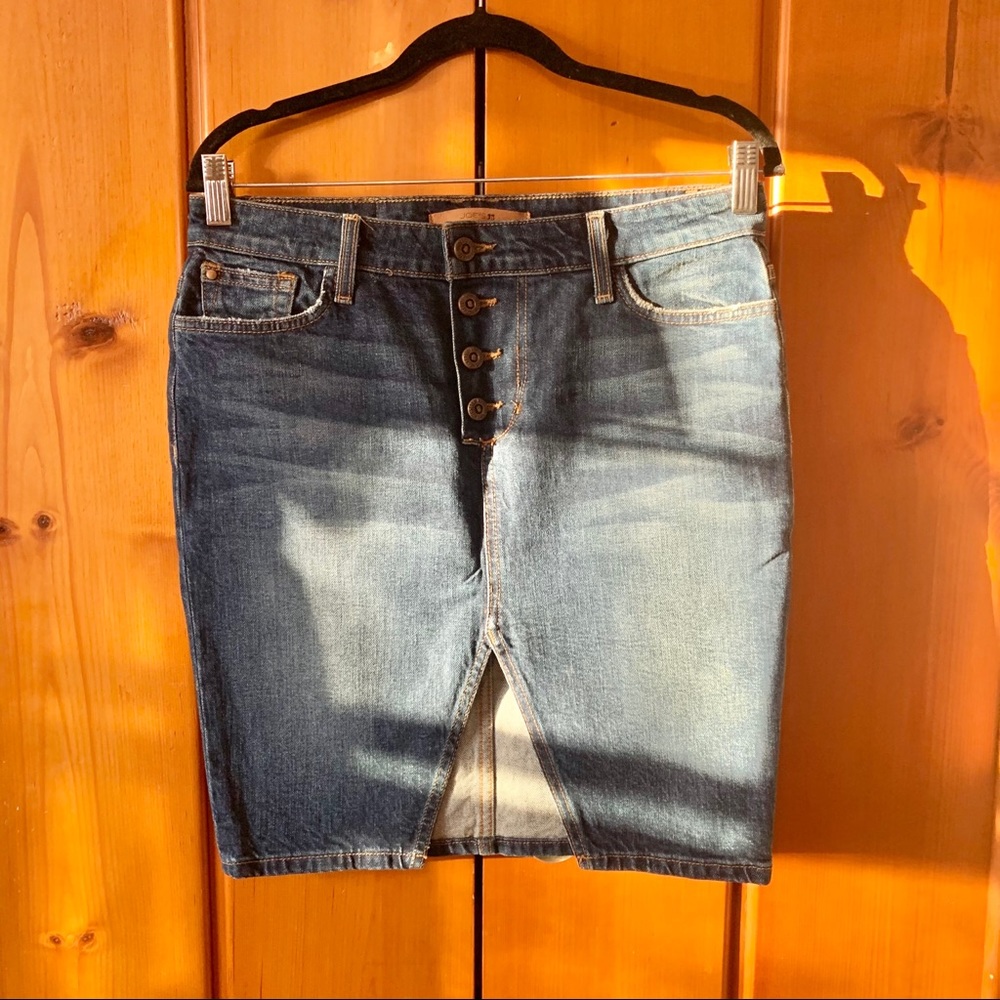 Joe’s Jeans Button Denim Pencil Skirt